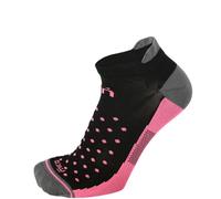 MICO Calza da Running Corta da Donna Extralight Weight X-Performance, 100% Made in Italy, Specifici per il Piede Femminile - CA01279 (M, Nero/Fucsia Fluo)