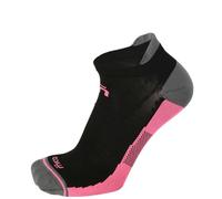 MICO Calza da Running Corta da Donna Extralight Weight X-Performance, 100% Made in Italy, Specifici per il Piede Femminile - CA01279 (IT, Numero, 37, 38, Regular, Regular, Nero/Fucsia)