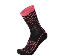 MICO Calza Running media altezza, Light Weight Extra Dry, CA01255 (IT, Numero, 38, 40, Regular, Regular, Nero/Pop Star)