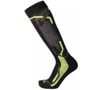 MICO Calza Ski Medium Weight Warm Control, Calze Unisex Adulti, CA 00232 (IT, Numero, 38, 40, Regular, Regular, Nero/Giallo Fluo)