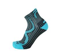 MICO Calze da Trail Running Unisex Corta Light Weight Odor Zero Ionic+, 100% Made in Italy (IT, Numero, 35, 37, Regular, Regular, Turchese)