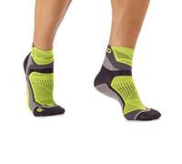 MICO CALZE RUNNING PROFESSIONAL 100% Made in Italy, Ultraleggere Extralight Weight, In Maglia in Poliammide, Unisex per Uomo e Per Donna Sportivi (44-46, Antracite/Giallo Fluo)