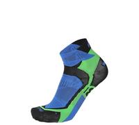MICO Calze Running Professional, Ultraleggere Extralight Weight, In Maglia in Poliammide, 100% Made in Italy (IT, Numero, 41, 43, Regular, Regular, Nero/Verde)