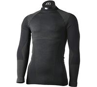 MICO Maglia/SKINTECH WARMSKIN/Manica Lunga in 01850 (Nero, III)