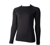 MICO Maglia Termica da Donna Warm Control Dualtech Merino + Silk Skintech (IT, Testo, XS, S, Regular, Regular, Nero)