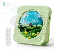 MICOCIOUS Lettore CD portatile con Bluetooth, telecomando, timer, doppio altoparlante incorporato, display a LED, radio FM - Home Audio Boombox