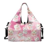Micoklinlin Borsa da viaggio sportiva con scomparto per scarpe, grande borsa da palestra per donna, divertente per yoga, tappetino da yoga e accessori per yoga, borsa fitness per il fine settimana