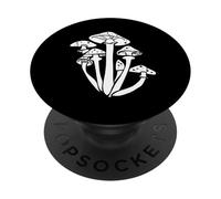 Micologia dei coltivatori di funghi dell'ingranaggio del micologo di arte del fungo bianco PopSockets PopGrip Adesivo