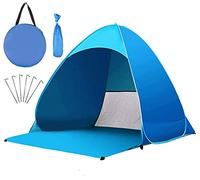 Miconi Tenda da Spiaggia Mare Pop Up Portatile con Protezione Solare UPF 50+ per 1-3 Persone, Leggera e Facile da trasportare, per Vacanza, Campeggio Viaggi Giardino(165 * 150 * 110) cm