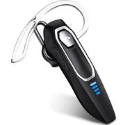 Micool Auricolare Singolo Bluetooth V5.4, voce HD cancellazione del rumore, Auricolari Bluetooth mono conversazione di 36 ore, funzione muta, Cuffie wireless Bluetooth vivavoce per telefono cellulare