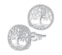 Micory Orecchini Albero Della Vita Donna Argento 925-Regalo Donna Originale Per Mamma Moglie Compleanno Anniversario