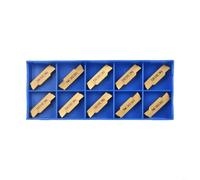 Micpointik 10 pezzi MGMN400-M NC3030 Piastra da taglio reversibile in metallo duro, larghezza di taglio 4 mm per lavorazione dell'acciaio, levigatura e sgrossatura, supporto MGEHR