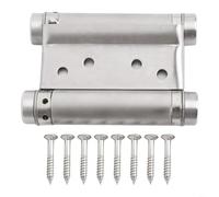 Micpointik 304 Cerniera a molla per porta in acciaio inox a chiusura automatica, a doppia azione, cerniera a due vie per banchi da bar, ruota libera, versione commerciale, struttura robusta, 7,6 cm