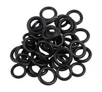 Micpointik Confezione da 50 guarnizioni O-ring per idropulitrici ad alta pressione con attacco rapido da 1/4" e 3/8"-M22, kit di guarnizioni per tubo in gomma nera per ridurre le perdite e il