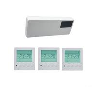 Micpointik Controllo centralizzato radio per riscaldamento a pavimento | Controllo della temperatura senza fili con pannello a parete, gestione multizone per sistemi di riscaldamento dell'acqua