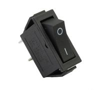 Micpointik Interruttore a bilanciere On-Off a 2 cifre SPST 15A 250VAC KCD3-101/2P Nero per tapis roulant auto barca per camper cruscotto interruttore di alimentazione industriale elettrico 30,5 x 13,5