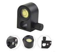 Micpointik Livello di latta da 12 mm per mini aste prismatiche, livella di precisione con offset da 0 mm, accessorio robusto per stazioni totali e barre GPS, include 1 pezzo di ricambio (A)