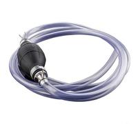 Micpointik Pompa dell'olio manuale in gomma e alluminio per il trasferimento di diesel benzina acqua per tosaerba auto acquario 15,5 cm nero
