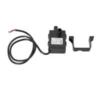 Micpointik Pompa sommersa senza spazzole, silenziosa, 12 V, 5 W, per mini pompa centrifuga da 240 l/h, per acquario, fontana, raffreddamento del circuito dell'acqua, nero