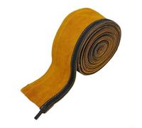 Micpointik TIG Guaina protettiva per cavi in pelle bovina, ignifuga e resistente all'abrasione per MIG/Plasma, giallo, 3,5 m, accessori per saldatrice (10 metri)