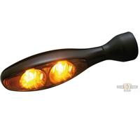 Micro 1000 Dark Freccia LED Nero Tinta LED Per Harley-Davidson