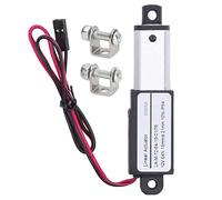 Micro Attuatore Lineare Elettrico 12V, Alluminio e ABS, 17,5mm, Mini Movimento Preciso - Protezione Circuito Completa, Limite Fine Corsa, Uso Agricoltura e Automazione (21 mm)