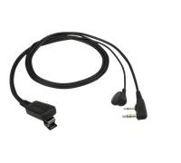 Micro auricolare Kenwood con 2 pin EMC-11W Auricolare con clip da microfono per Kenwood 2 pin