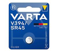 Micro batteria a bottone 1,55 V, Ø9,5 x 3,6 mm, blister da 1 pezzo, ideale per piccoli dispositivi come orologi e giocattoli.