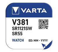 Micro batteria a bottone 1,55 V, diametro 11,6 mm, spessore 2,1 mm, ideale per orologi, calcolatrici e piccoli dispositivi elettronici.