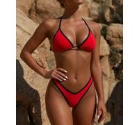 Micro bikini da donna perizoma perizoma due pezzi mini costume da bagno | Vestibilità perfetta, incredibile comfort, mini coppe triangolari, regolabili, a vita bassa, perfetti per spiaggia, vacanze