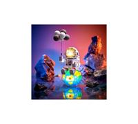 Micro blocchi da costruzione spaziali Figura astronauta con display