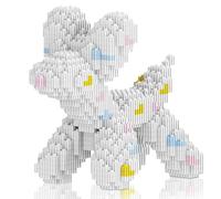 Micro blocchi di costruzione per cani, giocattolo per cani a palloncino compatibile con Lego, bassotto giocattolo da costruzione per animali domestici, 1000 pezzi, 3 x 6 x 7,5 ", modello 3D di