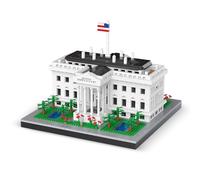 Micro Building Blocks Mini Casa Bianca per Adulti Teen Kit di Modello di Puzzle 3D 2300+ Pezzi - Replica Architettonica Collezionabile e Regalo per alleviare lo stress
