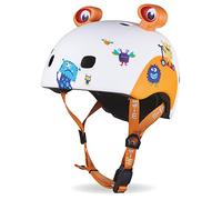 Micro Casco V2 3D Estampados, Gioventù Unisex, Mostri (Multicolore), M