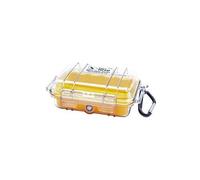 Micro Case 1010 Trasparente/Giallo Liner, Peli, 1010 Trasparente/Giallo
