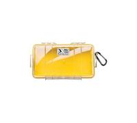 Micro Case 1060 Trasparente/Giallo Liner, Peli, 1060 Trasparente/Giallo