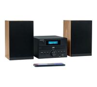 Micro Catena - - Bluetooth - Radio - CD - MP3 - USB - DAB - Legno e nero - Nouvo
