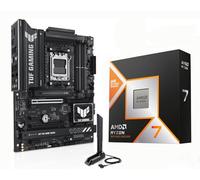 MICRO CENTER AMD Ryzen 7 9800X3D - Processore CPU con scheda madre ASUS TUF Gaming B850-PLUS WiFi AM5 ATX (DDR5, PCIe 5.0, 3X M.2, Wi-Fi 7, USB 20Gbps Type-C)
