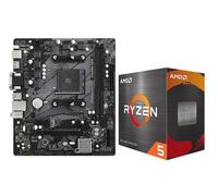 MICRO CENTER Processore AMD 5500 con scheda madre ASRock A520M-HDV AM4 DDR4 | Scheda madre CPU Combo, PCIe 3.0, 1 x Ultra M.2, 4 x SATA3 6.0 Gb/s, Micro ATX, supporto Windows 10/11 a 64 bit