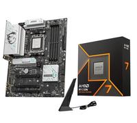 Micro Center Processore CPU AMD Ryzen 7 9700X con scheda madre MSI B850 Gaming Plus WiFi (ATX, AM5, DDR5, PCIe 5.0, M.2 Gen5, Wi-Fi 7, 5G LAN)