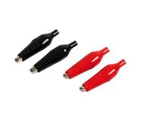 Micro-clips, set 4 pinzette isolate 4,5 cm Pinze di precisione per tester e Moto