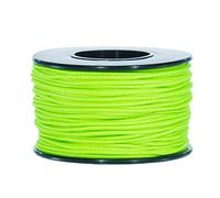 Micro Cord - Bobina di 1,18 mm 45,4 kg resistenza minima alla rottura Paracord - disponibile in 28 varianti di colore e 1, 2 o 5 pezzi, Verde fluorescente, 1 Pacchetto