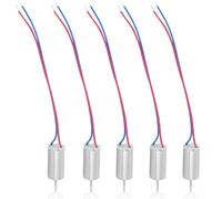 Micro Coreless Motor, 6x12mm 5Pcs Motore Coreless Micro CC 3.7V 21800 RPM Motore Micro per Modello di Aeromobile/Giocattolo/Quadcopter