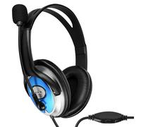 Micro-cuffie cablate doppio jack 3,5 mm con telecomando microfono LinQ nere