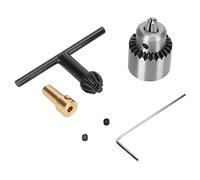 Micro Drill Drill Chuck, 1/8 in tasto mini mini mini branco in ottone in acciaio carbone ad albero, range di bloccaggio 0,3 a 4 mm per torni, perforazioni elettriche.