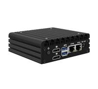 Micro Firewall Appliance, I226-v 2.5G LAN, Fanless Mini PC Celeron J6413 con processore (1.8/3.0GHz), Desktop PC Supporto Wi-Fi 6/Home Office Soft Router, 4K 2* HDMI 1.4, USB3.0, 8GB RAM 256GB SSD (M