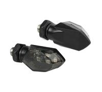 Micro Frecce led per moto 12V LED Lente fumé Luce arancio Cavo connettori rapidi