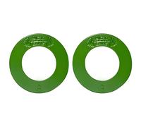 Micro Gainz Olympic Size Green - Piastre frazionarie da 11,3 kg, 2 pezzi, progettate per bilancieri olimpici, utilizzate per l'allenamento della forza e micro carico, prodotte negli Stati Uniti