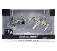 Micro Galaxy Squadron X-Wing vs TIE Advanced Battle Pack, compatibile con Star Wars Jazwares Vault
