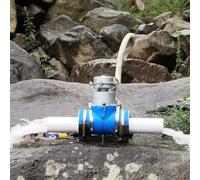 Micro generatore idroelettrico, turbina d'acqua portatile da 1000 W per campeggio domestico e all'aperto, idrocentrale elettrica per energia rinnovabile